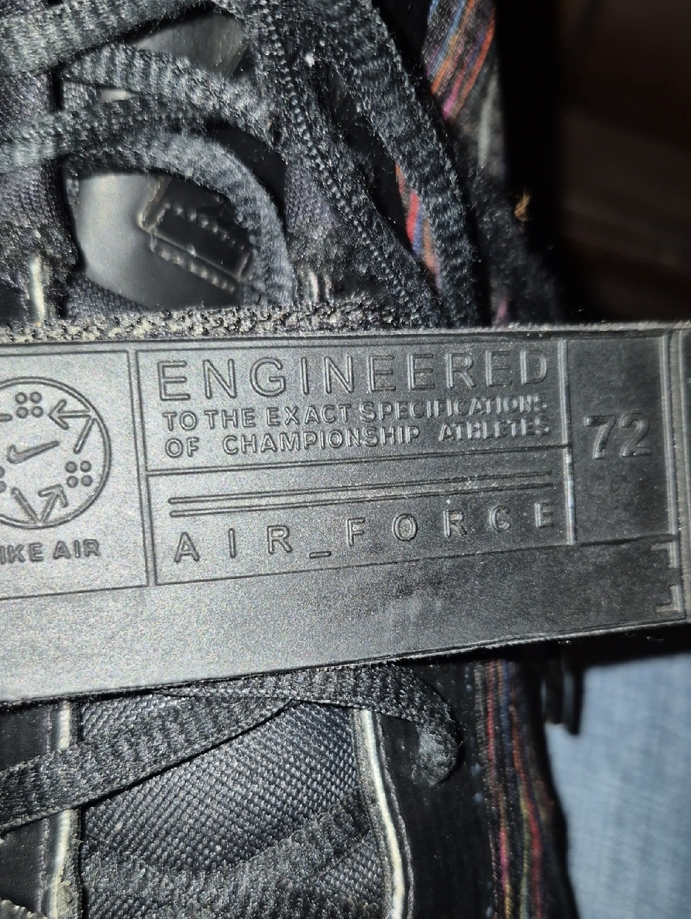 Nike Air Force Max Black History Edition Sz.13 High-Top BasketballShoes.(#2012S) - Picture 2 of 16